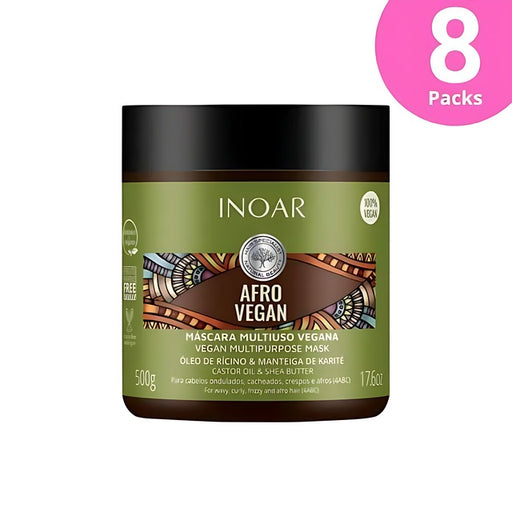Inoar Afro Vegan Hair Mask with Castor Oil & Shea Butter 500g (17.6oz)