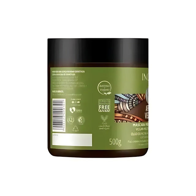 Inoar Afro Vegan Hair Mask with Castor Oil & Shea Butter 500g (17.6oz)