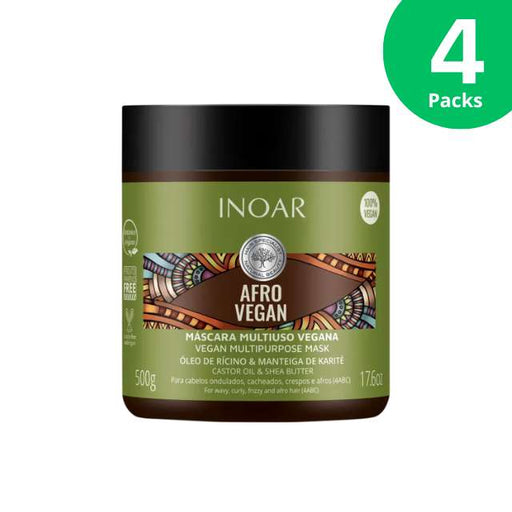 Inoar Afro Vegan Hair Mask with Castor Oil & Shea Butter 500g (17.6oz)