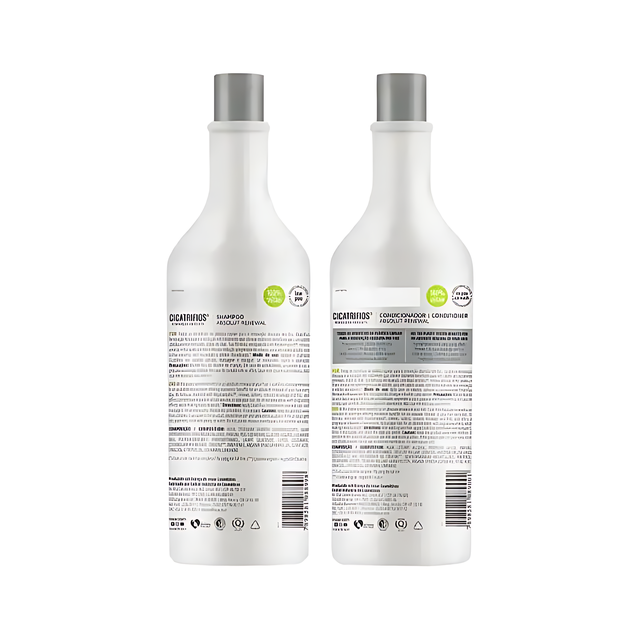 Inoar CicatriFios Shampooing et Après-shampooing Traitement Capillaire – (2 x 33.8 fl oz / 1L) Traitement Plastique Instantané pour Cheveux