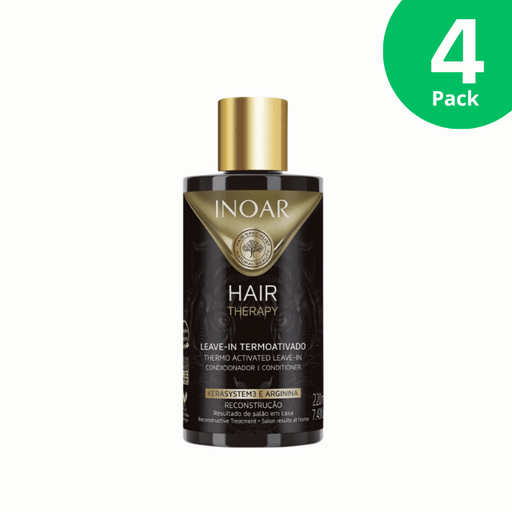 4-Pack Inoar Hair Therapy Leave-In - 4 x 220ml (7.43 oz)