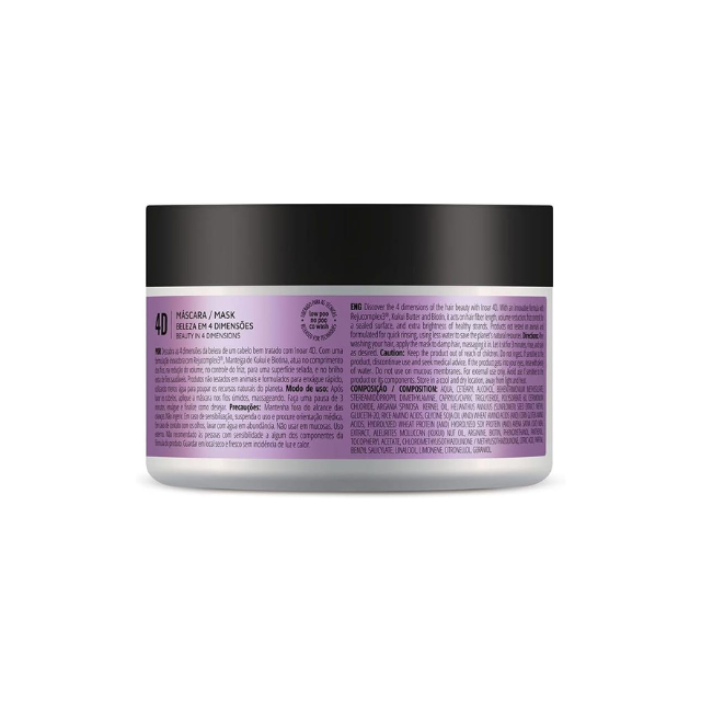 Inoar 4D Hair Mask - Intensive Treatment, 8.8 oz (250g)