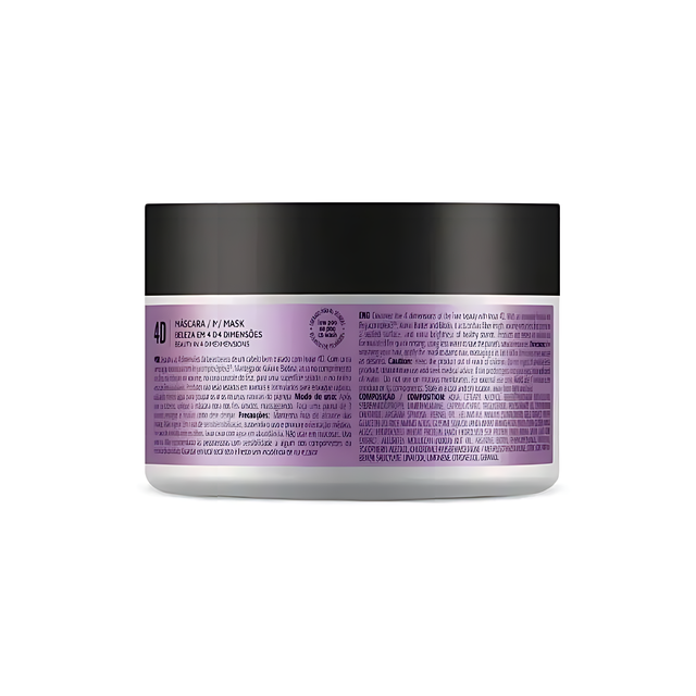 Inoar 4D Hair Mask - Intensive Treatment, 8.8 oz (250g)