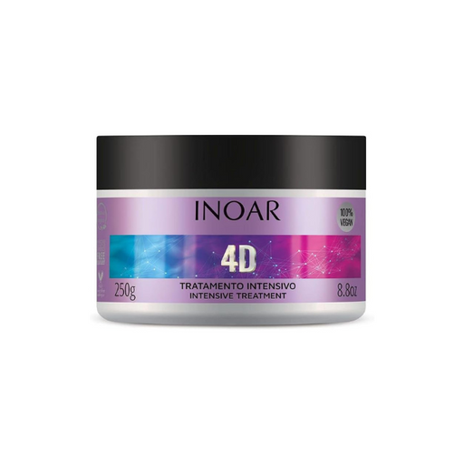 Inoar 4D Hair Mask - Intensive Treatment, 8.8 oz (250g)