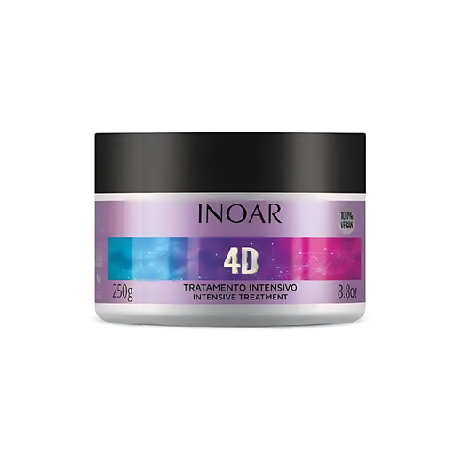 Inoar 4D Hair Mask - Intensive Treatment, 8.8 oz (250g)