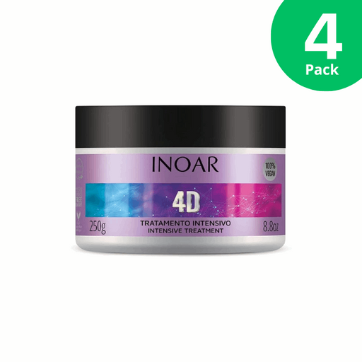 Inoar 4D Hair Mask - Intensive Treatment, 8.8 oz (250g)