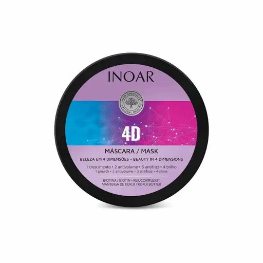 Inoar 4D Hair Mask - Intensive Treatment, 8.8 oz (250g)