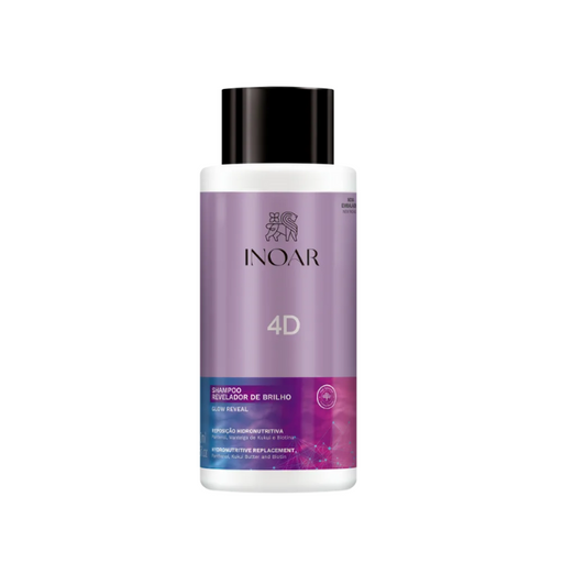 Inoar 4D Shampoo - Hydrating and Anti-Frizz Shampoo, 13.5 fl oz (400 ml)