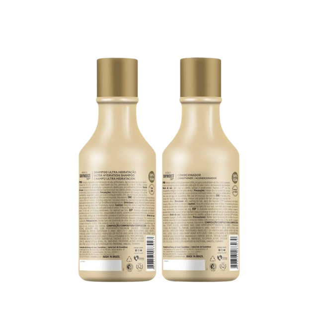 Inoar Absolut DayMoist CLR Ultra Hydration Shampoo & Conditioner Kit - 250 ml (8.45 fl oz each)