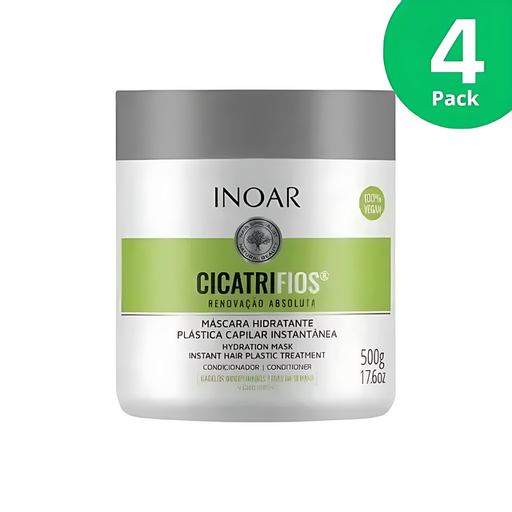 Inoar Cicatrifios Hair Mask - Instant Hair Plastic Treatment Hydration Mask - 500g / 17.6 oz
