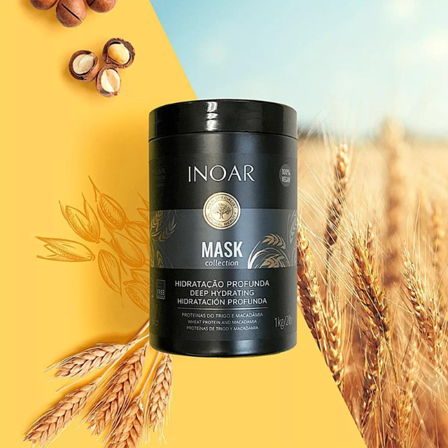 Inoar Deep Hydrating Hair Mask – 1 kg / 2 lb