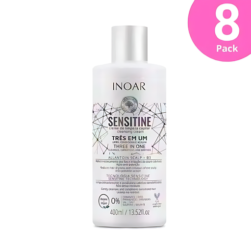 Inoar Sensitine 3-in-1 Cleansing Cream - 13.52 fl. oz (400 ml)
