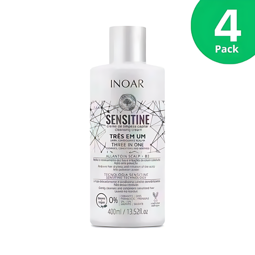 Inoar Sensitine 3-in-1 Cleansing Cream - 13.52 fl. oz (400 ml)