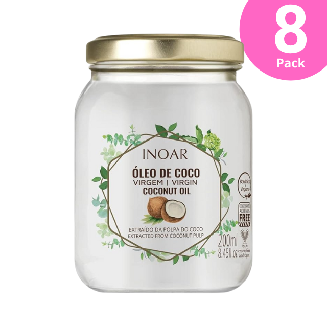 Inoar Virgin Coconut Oil for Hair – 200ml (7 oz)