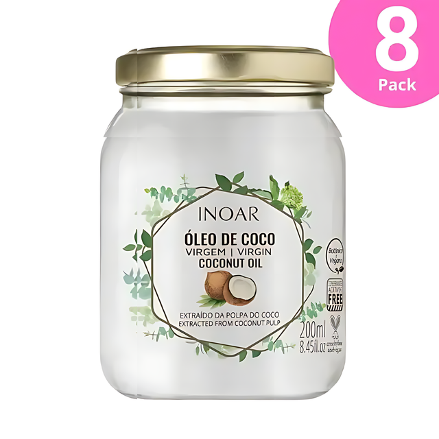 Inoar Virgin Coconut Oil for Hair – 200ml (7 oz)