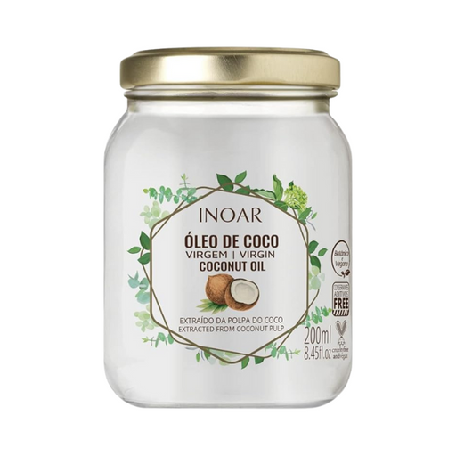 Inoar Virgin Coconut Oil for Hair – 200ml (7 oz)