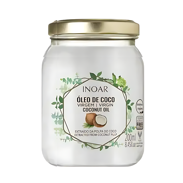 Inoar Virgin Coconut Oil for Hair – 200ml (7 oz)