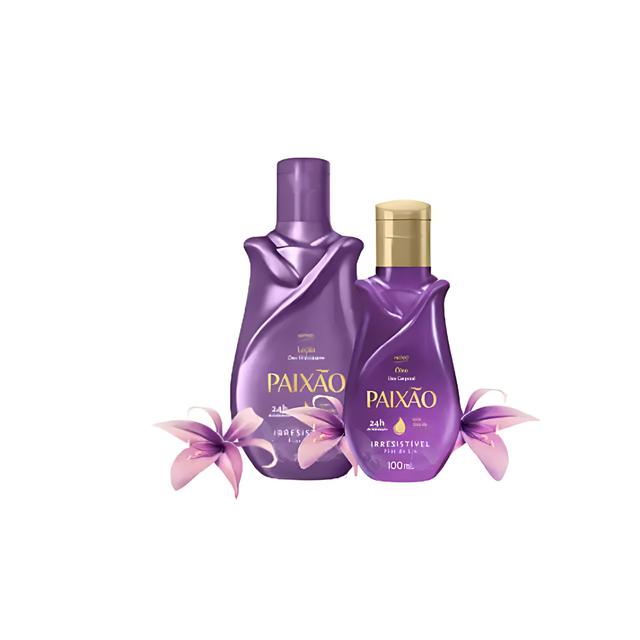 Paixão Duo Corporal Irresistible Flor de Lirio: Aceite y Loción para Hidratación Potente y Acción Desodorante