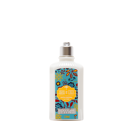 L'Occitane au Brésil Coconut Water Deodorant Body Lotion 8.45 fl oz (250 ml) front packaging – Buy now at MKPBR.COM – Worldwide Shipping