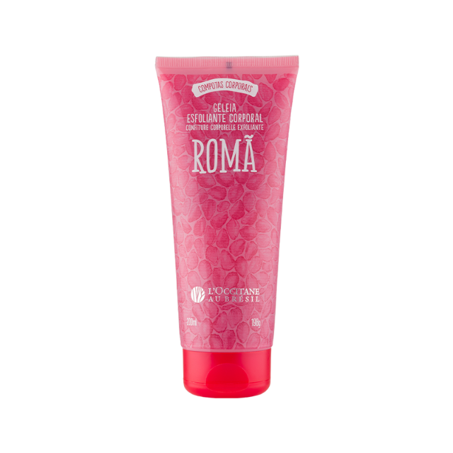 L’Occitane au Brésil Pomegranate Exfoliating Body Jelly, Gentle Polish 6.76 fl oz (200 ml) front tube packaging – Buy now at MKPBR.COM – Worldwide Shipping