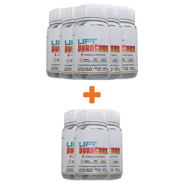 Lift BurnCore Buy-5-Get-3-Free: 8-Month Program – 480 Capsules (8.47 oz Total)