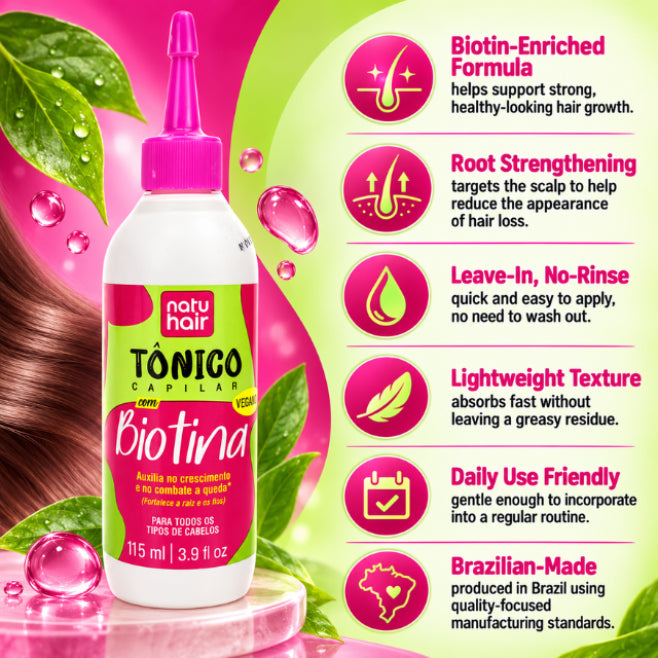 NatuHair Tonique Capillaire à la Biotine – 115 ml