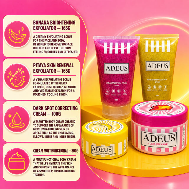 Adeus Cream Mega Transformation Kit – Complete Skin Renewal, Brightening & Firming Set