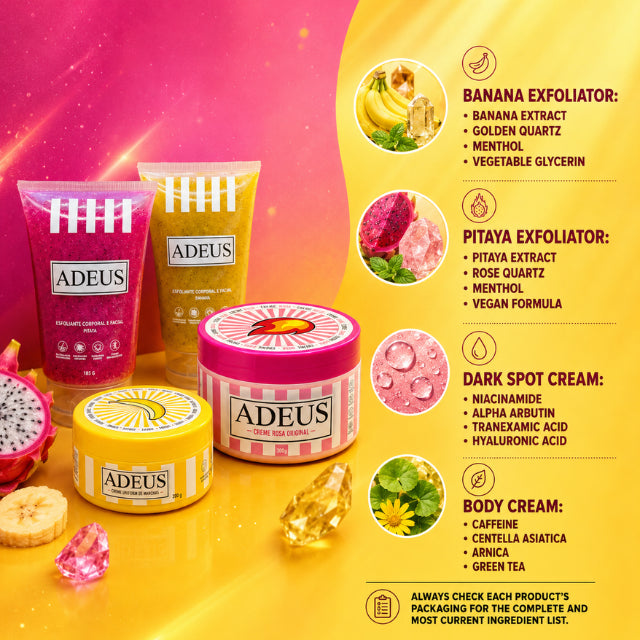 Adeus Cream Mega Transformation Kit – Complete Skin Renewal, Brightening & Firming Set