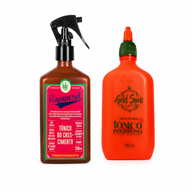 Brazilian Hair Fortification & Growth Set - Two of the Best Hair Tonics for Anti-Hair Loss & Strength,