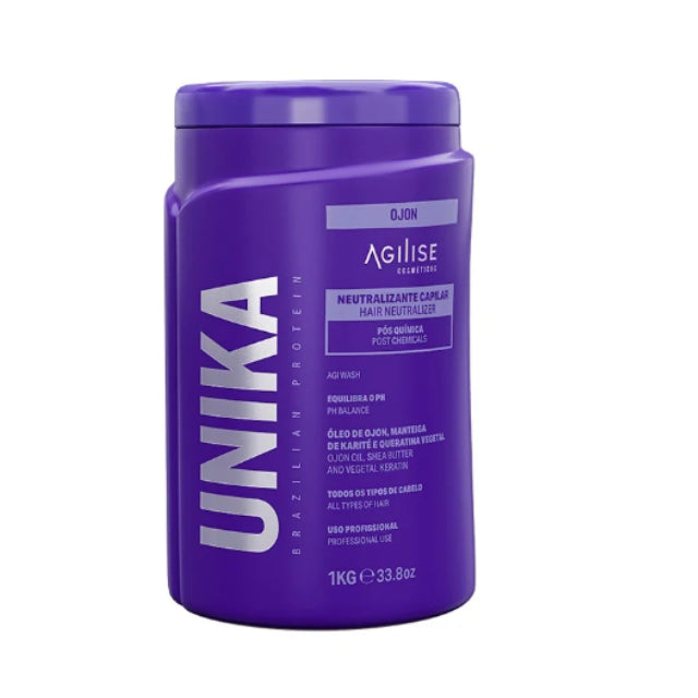 Agilise Cosméticos Unika Neutralizing and Acidifying Mask – Professional pH Balancer and Odor Neutralizer – 35.27 oz (1000 g)