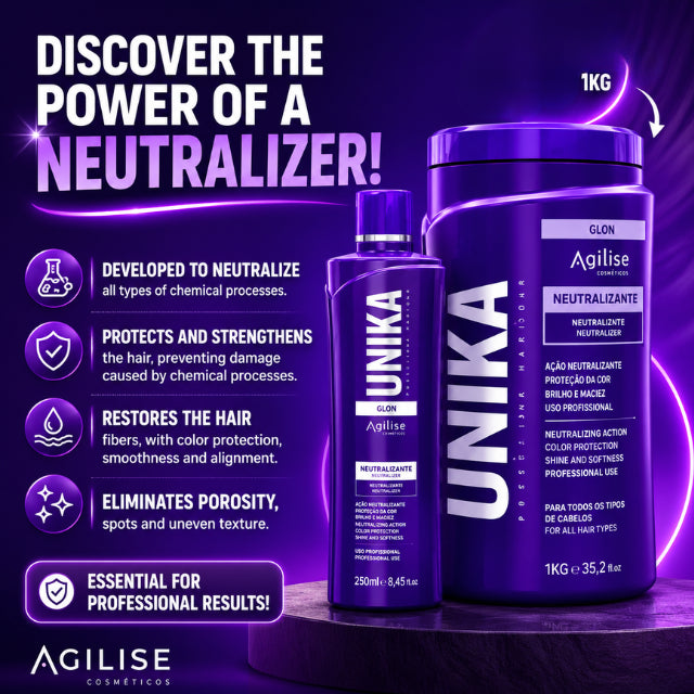 Agilise Cosméticos Unika Neutralizing and Acidifying Mask – Professional pH Balancer and Odor Neutralizer – 35.27 oz (1000 g)