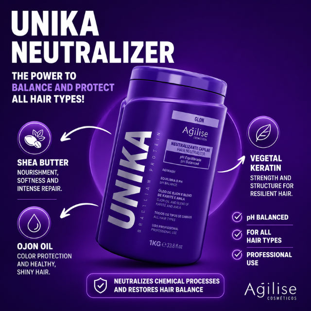 Agilise Cosméticos Unika Neutralizing and Acidifying Mask – Professional pH Balancer and Odor Neutralizer – 35.27 oz (1000 g)