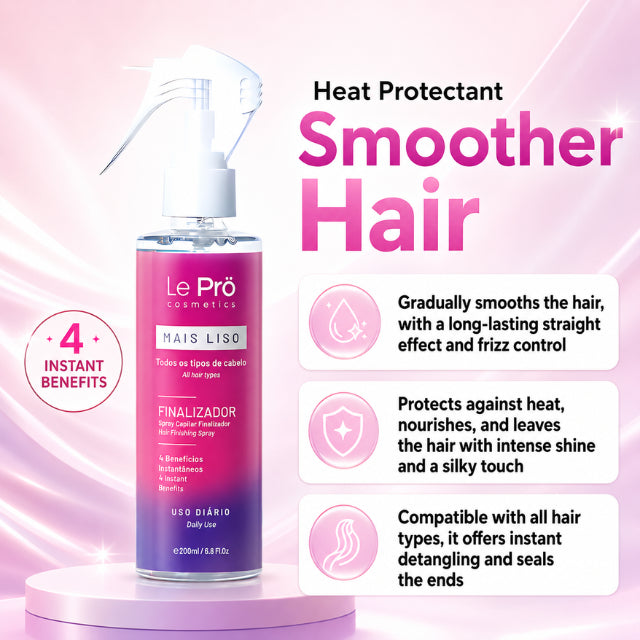 Le Prö Mais Liso Finalizador Alisante com Proteção Térmica – 6.76 fl oz (200 ml)