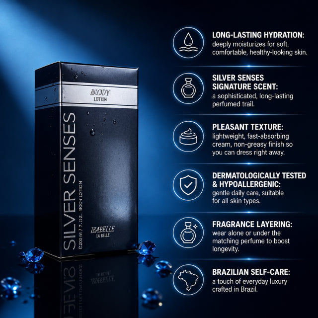 لوشن ترطيب الجسم Isabelle La Belle Silver Senses 200 مل (6.76 أونصة سائلة)