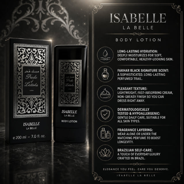 Isabelle La Belle Fakhar Black Body Moisturizing Lotion 200ml (6.76 fl oz)