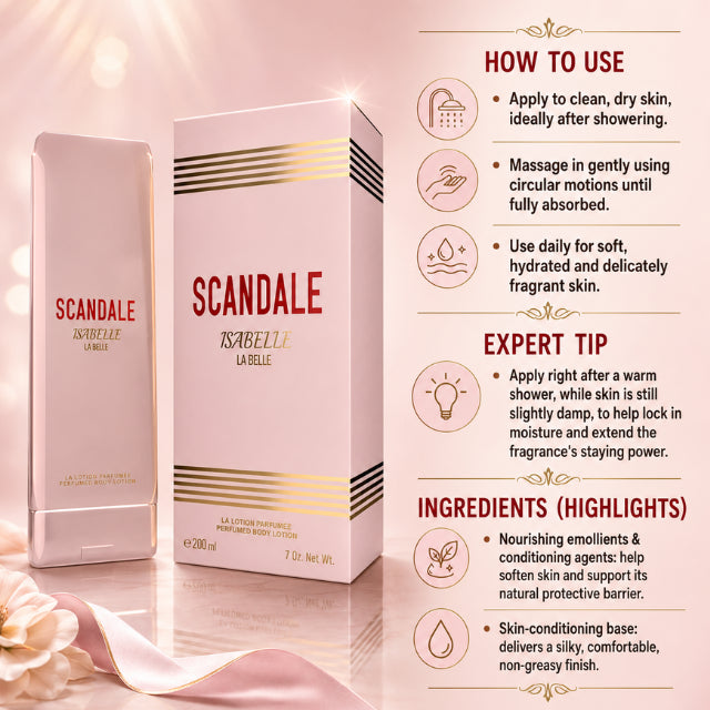 Loción Hidratante Corporal Isabelle La Belle Scandale 200ml (6.76 fl oz)