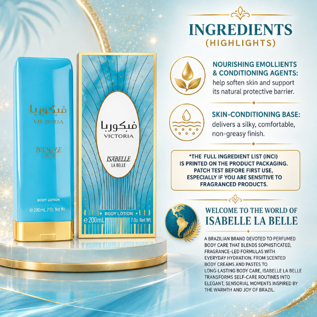 Isabelle La Belle Victoria Body Moisturizing Lotion 200ml (6.76 fl oz)