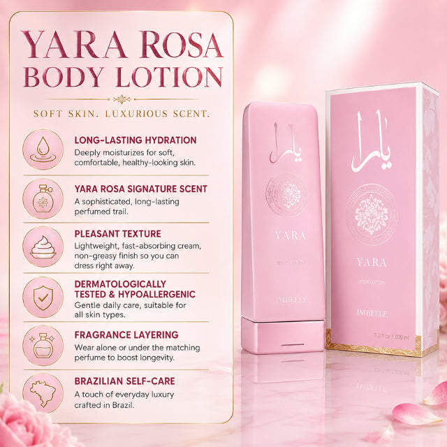Lotion hydratante pour le corps Isabelle La Belle Yara Rosa 200ml (6.76 fl oz)
