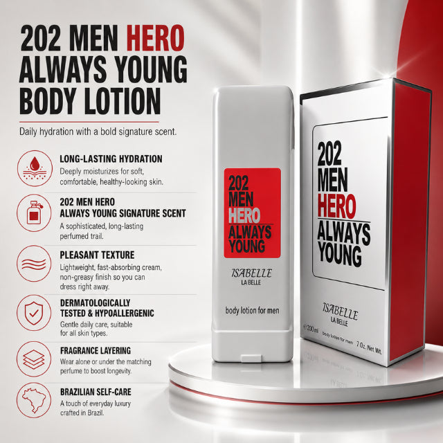 Isabelle La Belle 202 Men Hero Always Young Körperfeuchtigkeitslotion 200ml (6.76 fl oz)