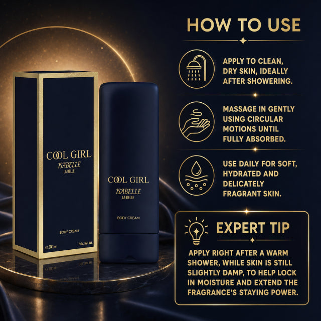 Loção Hidratante Corporal Isabelle La Belle Cool Girl 200ml (6.76 fl oz)