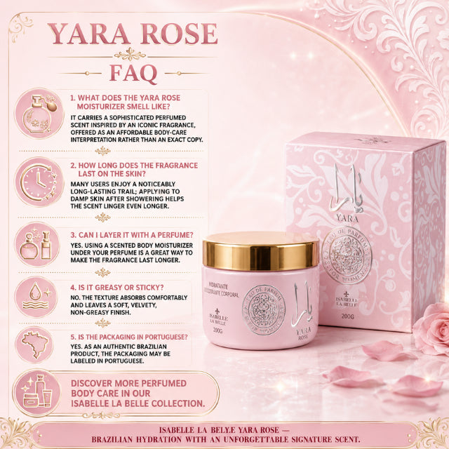 Isabelle La Belle Yara Rose معجون ترطيب مركز للجسم 200 جم (7.05 أونصة)