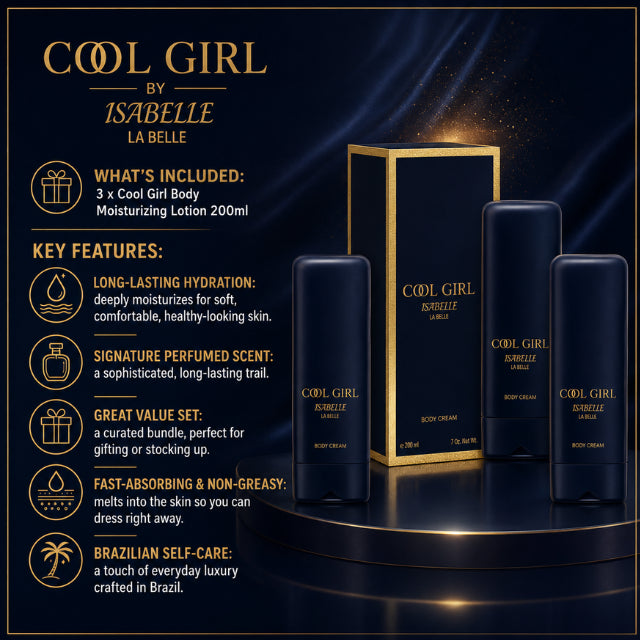 Isabelle La Belle Cool Girl Body Lotion Trio – Braziliaanse lichaamsverzorgingsset