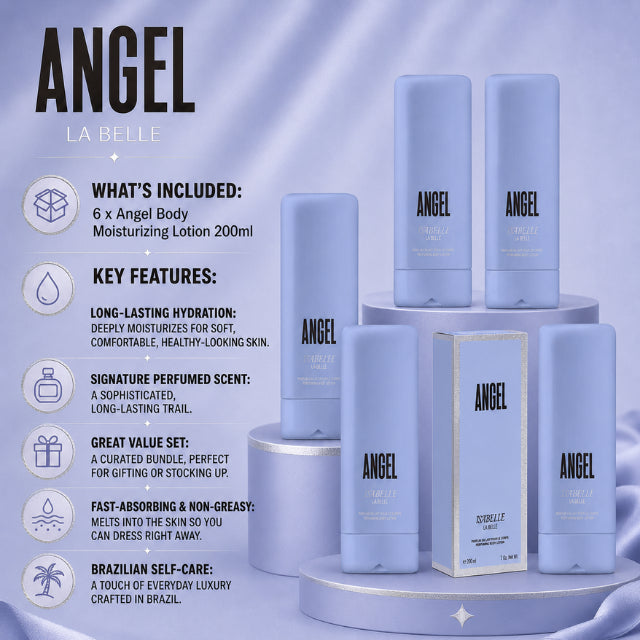 Isabelle La Belle Angel Body Lotion 6-Pack – Braziliaanse lichaamsverzorgingsset