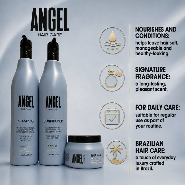 Isabelle La Belle Angel Kit de soins capillaires – Shampooing, après-shampooing & masque