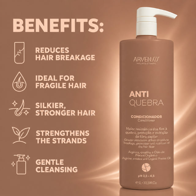 Arvensis Vegan Anti-Breakage Conditioner – Professional Salon Size – 33.81 fl oz (1 Liter)