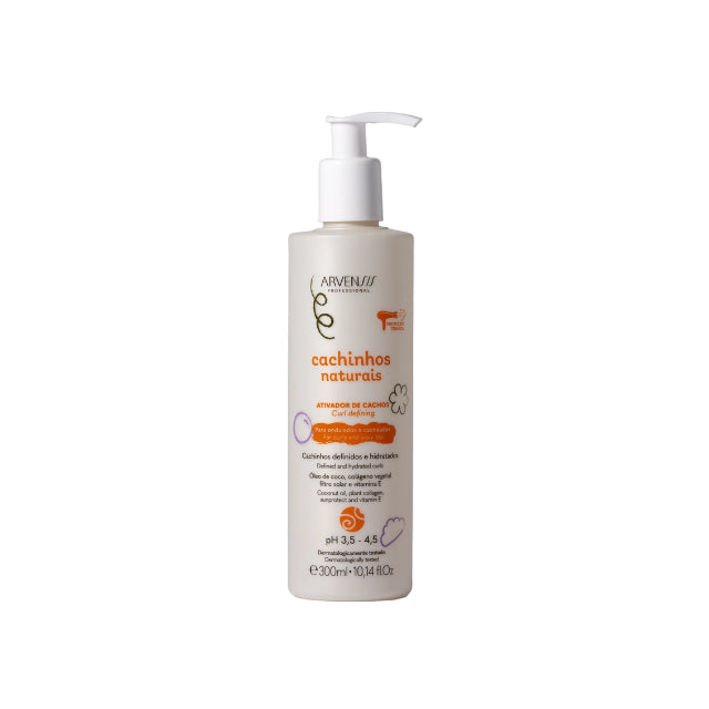 Arvensis Cachinhos Naturais Kids Curl Activator – Wavy & Curly Definition – 10.14 fl oz (300 ml)
