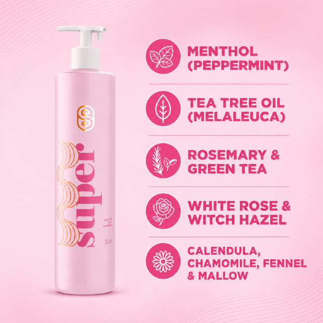 Super Cacheada Shampoo Super Hidratante Moisturizing Curly Hair Shampoo with Menthol & Purifying Herbal Complex (Choose Size: 10.14 fl oz or 33.8 fl oz | 300 ml or 1 L)