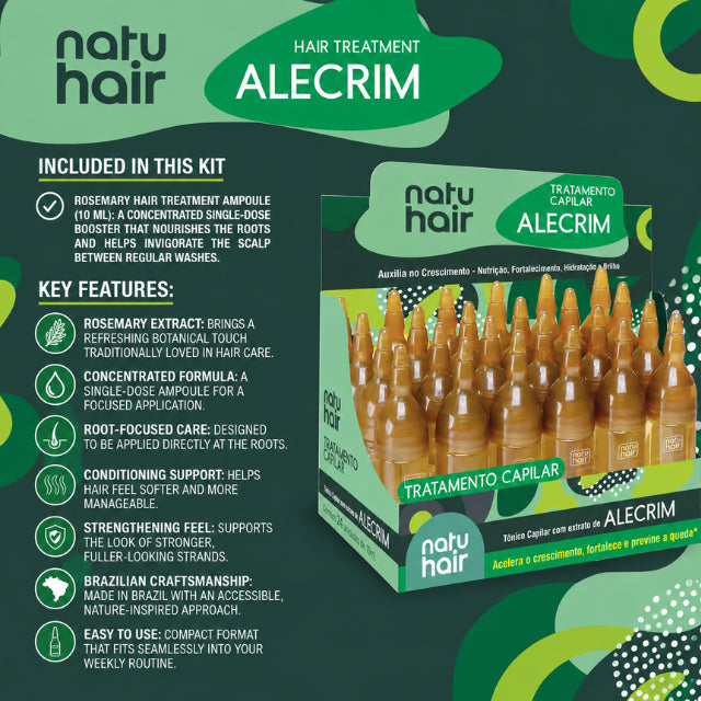 Ampolla Tratamiento Capilar de Romero NatuHair – 10 ml