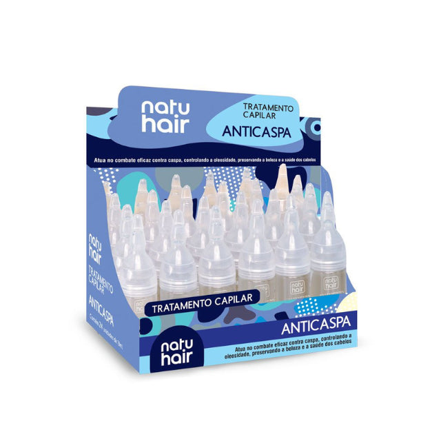 NatuHair Anti-Dandruff Hair Treatment Ampoules – Pack of 6 (6 x 10 ml)