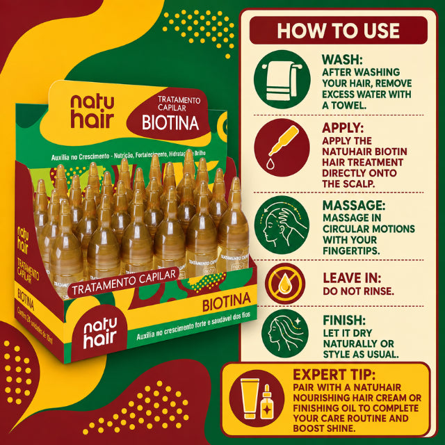 NatuHair Biotin Hair Treatment Ampoule – 10 ml